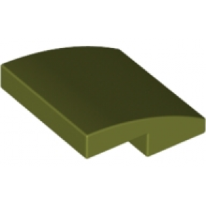 dakpan gebogen 2x2 olive green